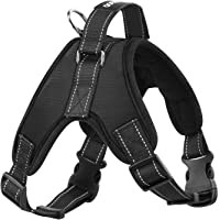 Los mejores  - Pawaboo Chaleco Arnés de Perro - Adjustable-Duarable Tarea Pesada Suave Reflejo Acolchado Dog Vest Harness con Manija en…